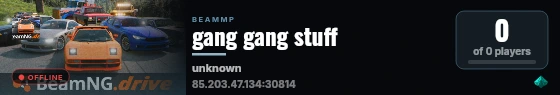 gang gang stuff live status badge