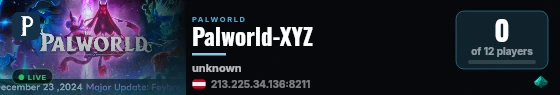 Palworld-XYZ live status badge