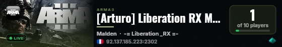 [Arturo] Liberation RX Mods Francais live status badge