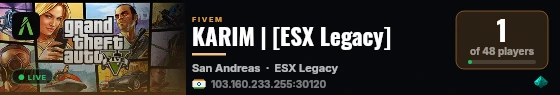 KARIM | [ESX Legacy] live status badge
