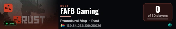 FAFB Gaming live status badge