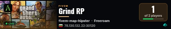 Grind RP live status badge