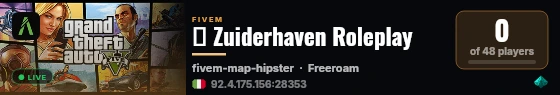My new FXServer! live status badge