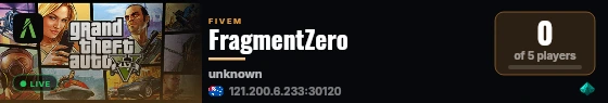 FragmentZero live status badge