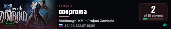cooproma live status badge