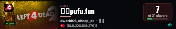 三方pufu.fun live status badge
