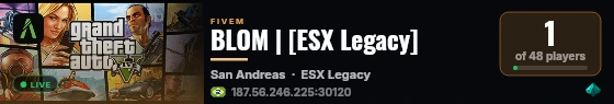 BLOM | [ESX Legacy] live status badge
