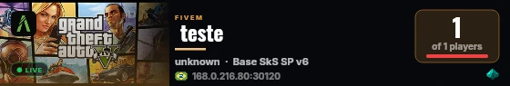  teste  live status badge