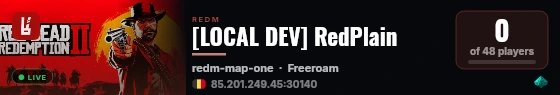 [LOCAL DEV] RedPlain live status badge