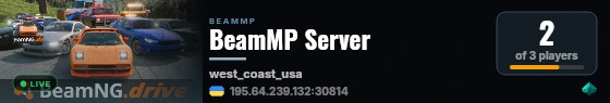 BeamMP Server live status badge