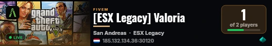 [ESX Legacy] Valoria live status badge