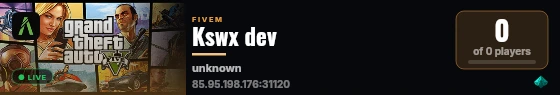 Kswx dev live status badge