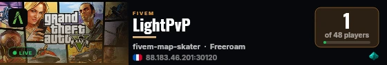 LightPvP live status badge