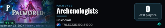 Archenologists live status badge