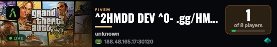 ^2HMDD DEV ^0- .gg/HMDD live status badge