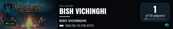 BISH VICHINGHI live status badge