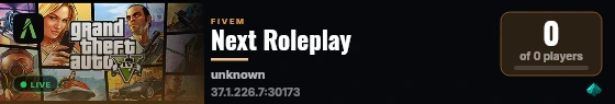 Next Roleplay live status badge