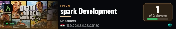 spark Development live status badge