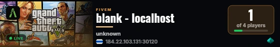 blank - localhost live status badge