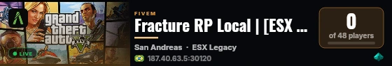 Fracture RP Local | [ESX Legacy] live status badge