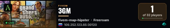 3GM live status badge