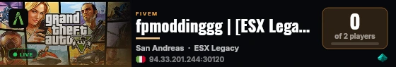 fpmoddinggg | [ESX Legacy] live status badge
