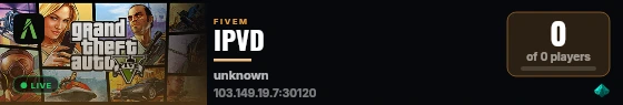 IPVD live status badge
