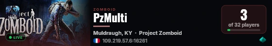 PzMulti live status badge
