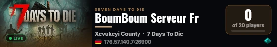 BoumBoum Serveur Fr live status badge