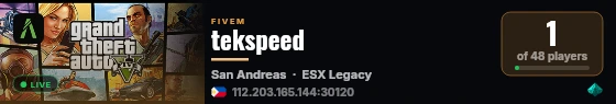 tekspeed live status badge