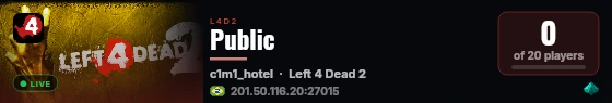 Public live status badge