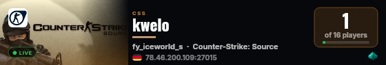 kwelo live status badge