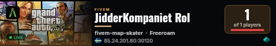 JidderKompaniet Rol live status badge
