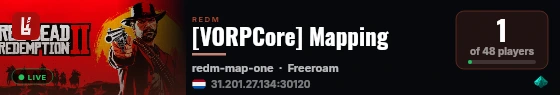 [VORPCore] Mapping live status badge