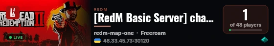 [RedM Basic Server] change-me live status badge