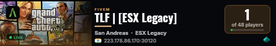 TLF | [ESX Legacy] live status badge