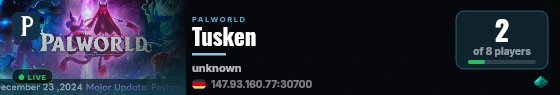 Tusken live status badge