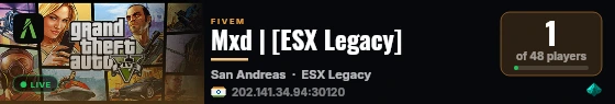 Mxd | [ESX Legacy] live status badge