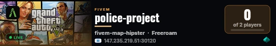 police-project live status badge