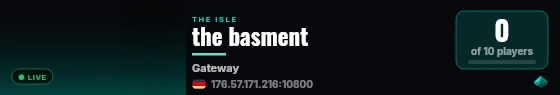 the basment live status badge