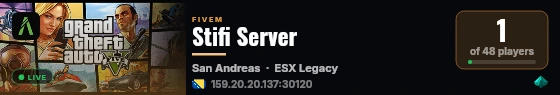 Stifi Server live status badge