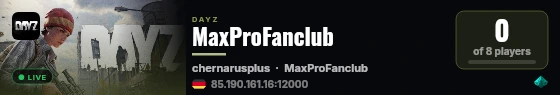 MaxProFanclub live status badge