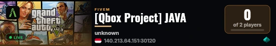 [Qbox Project] JAVA live status badge