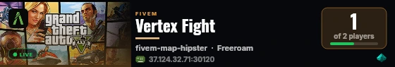 Vertex Fight live status badge