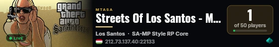 Streets Of Los Santos - Multi Theft Auto [HU] live status badge