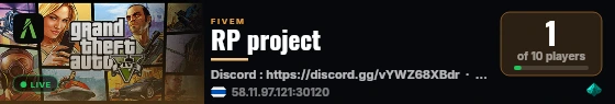 RP project live status badge