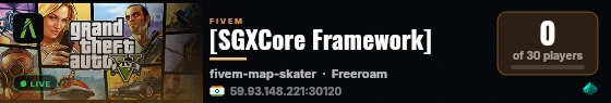 SGX Core built with SGXCore Framework by SGX & Hunny! live status badge