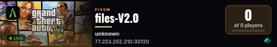 files-V2.0 live status badge