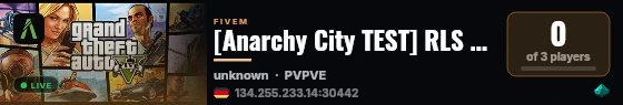 [Anarchy City TEST] RLS -- TEST live status badge