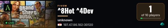 ^8Hot ^4Dev live status badge